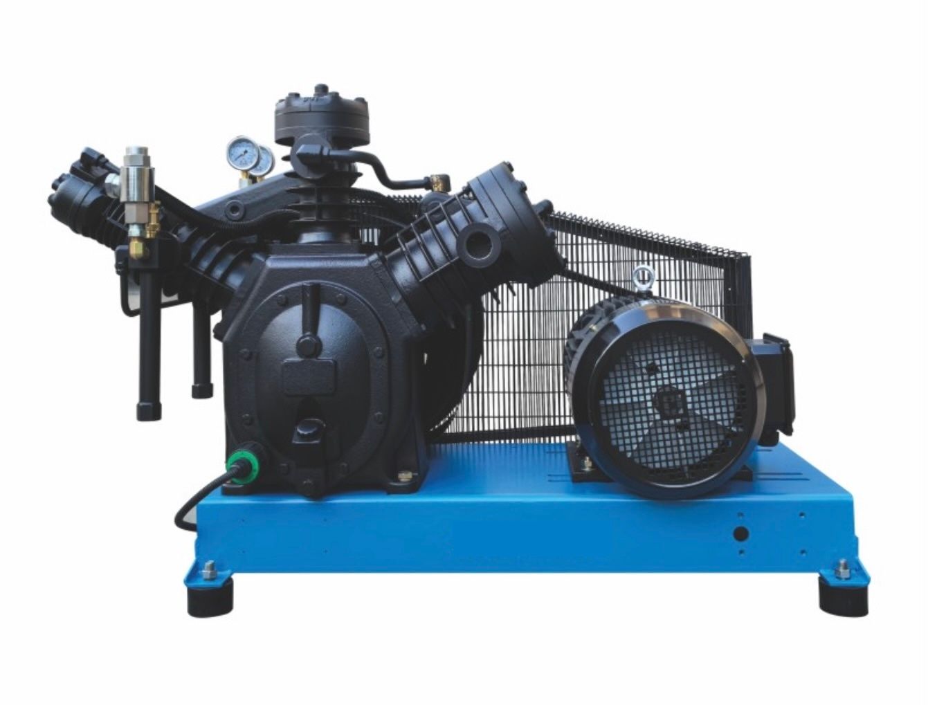 Air Compressor High Pressure 40 Bar PET Industry CAST IRON 20Hp (15kw) 380V Base Mounted