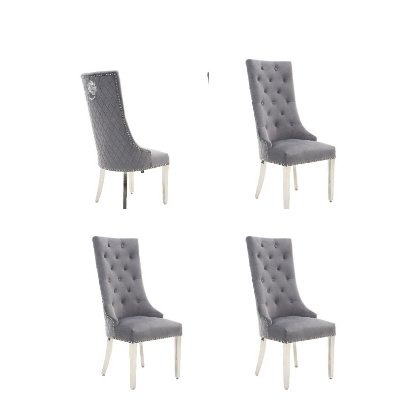 KC FURN Parsons Highback Dining Chairs Set of 4