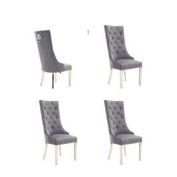 KC FURN Parsons Highback Dining Chairs Set of 4