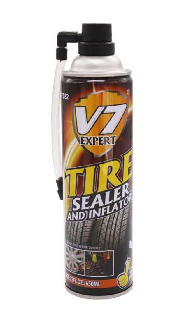 V7 Tyre Sealer Inflator 650Ml Aerosol V7082 Expert