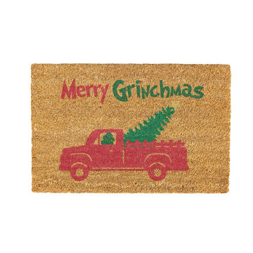 Merry Christmas 2 Coir Doormat Design 700 x 400 mm