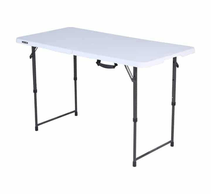 Vividitto -  Adjustable Folding Table 1.2m - White
