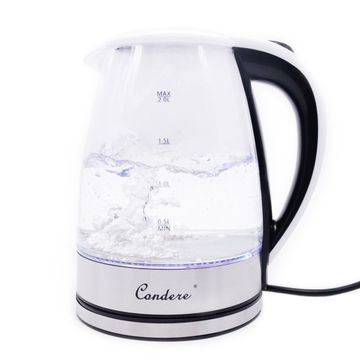 Cordless Electric Glass Kettle 2 Litre - White