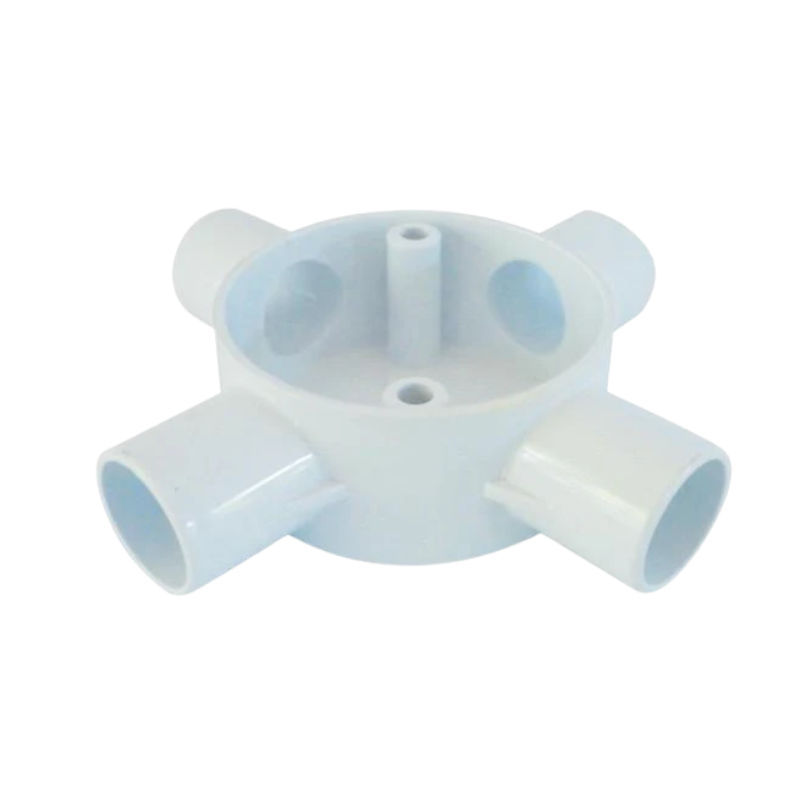 Digitech Ogatin 20mm PVC Box Round  4 Way