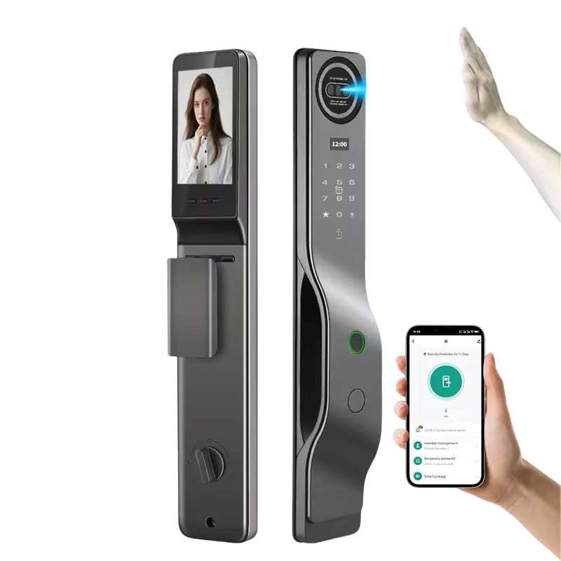 2026 New Style Face Recognition Electric Smart Fingerprint Lock with Camera Biometric Smart Lock Door Smart Digital Lock