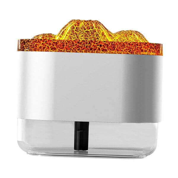 Volcano Flame Air Diffuser Humidifier - White