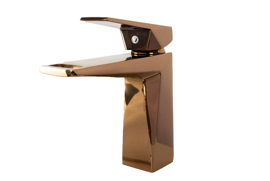 Riova Basin Mixer -Rose Gold