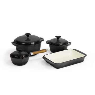 Fine Living - Lifestyle Cast Iron Set 7pc - Grey