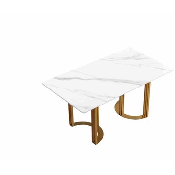 CozyCraft - Fatima Marble Dining Table