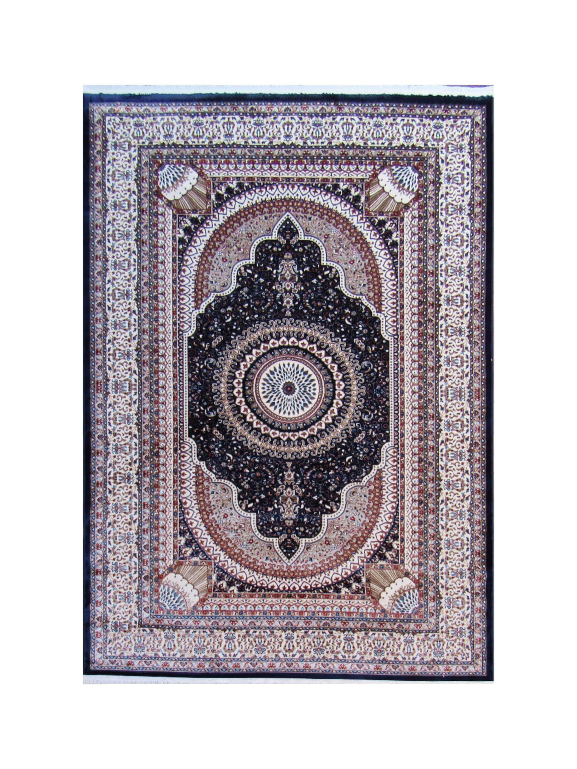 BK Carpets & Rugs - Indoor Oriental Inspired Area Rug - 2m x 2,9m -  Beige , Blue & Red