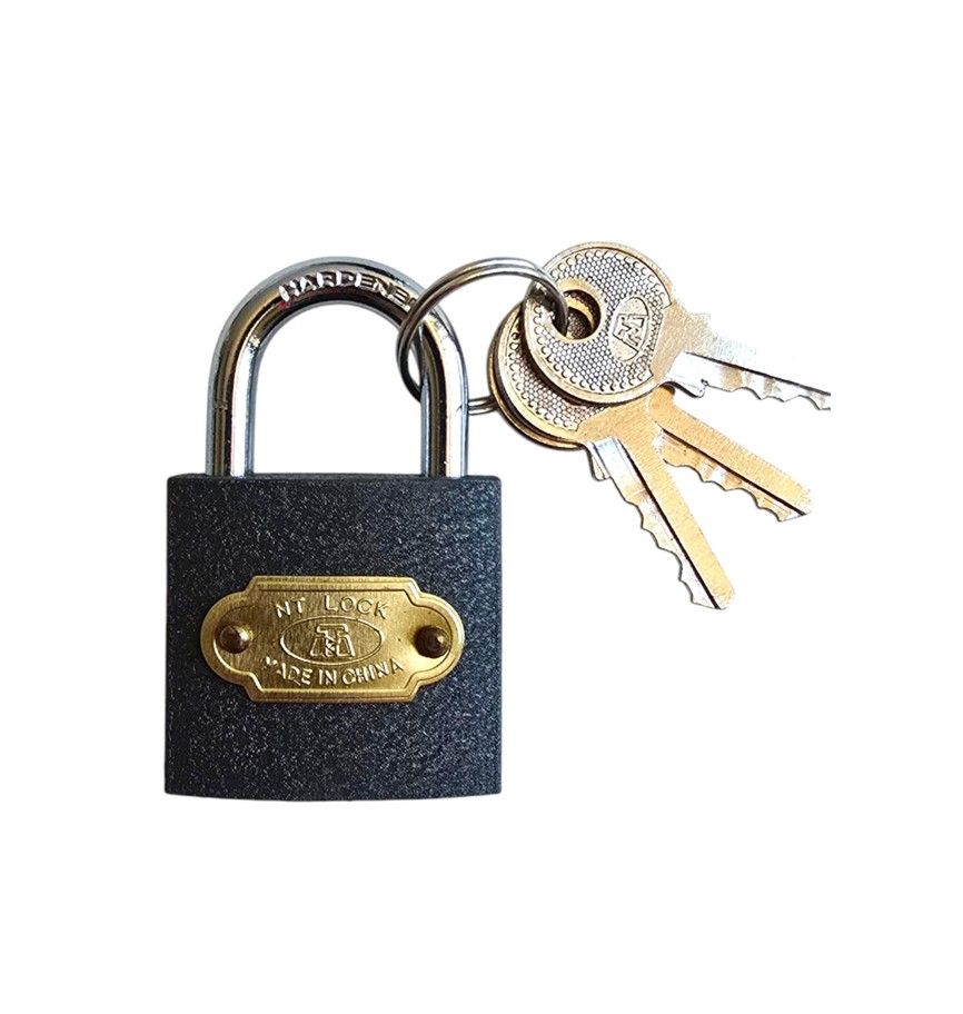 NT TOOLS - Iron Padlock 32mm - 3 Keys (Boxed)