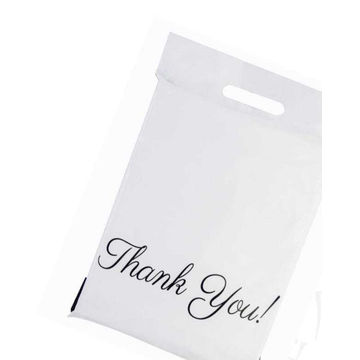 White polybags gift apparel clothing school courier packaging 100 pieces