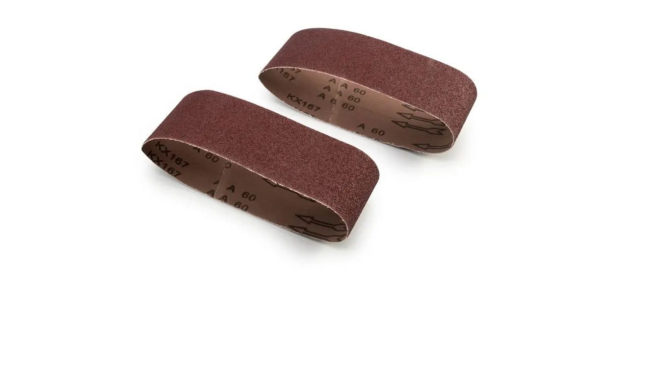 Sanding Belt, 75mm x 533mm, P60, 2 Pieces (4 pack) BY WOODLY