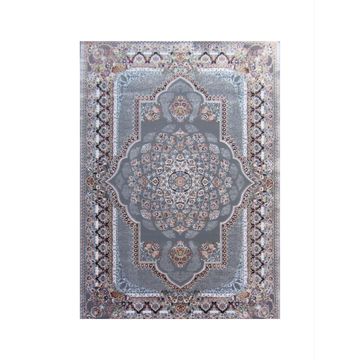 BK Carpets & Rugs -Persian  Inspired Premium Medallion Rug - 2m x 2,9m -  Grey & Blue