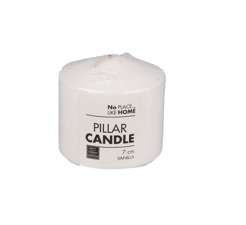 Pillar Candles - Scented - White - 7cm x 7cm - 20 Pack