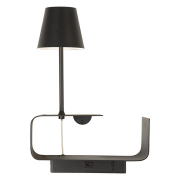 Eurolux - Coil - USB - LED - Wall Light - 295mm - Black
