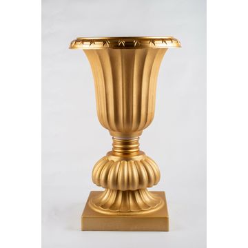 PLASTIC VASE GOLD 22X30X50CM
