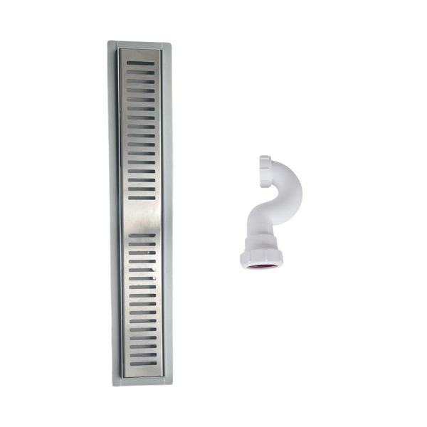 SHOWER CHANNEL + TRAP - 250MM - SATIN