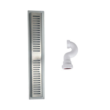 SHOWER CHANNEL + TRAP - 250MM - SATIN