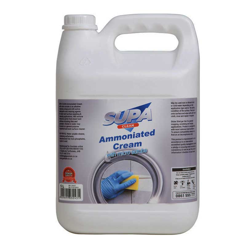 SUPA CLEAN Ammoniated Cream with Micro Scrubs 5 Litres