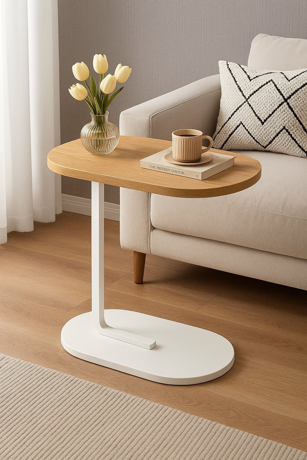 EFURN- Odin C-Side Table White (Combo Deal)