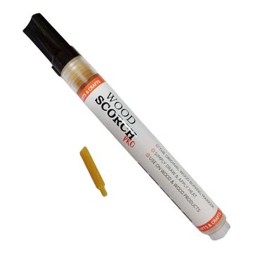 Wood Scorch Marker 3-6mm Bullet & Chisel Tip Pyrography Pen Arts Crafts
