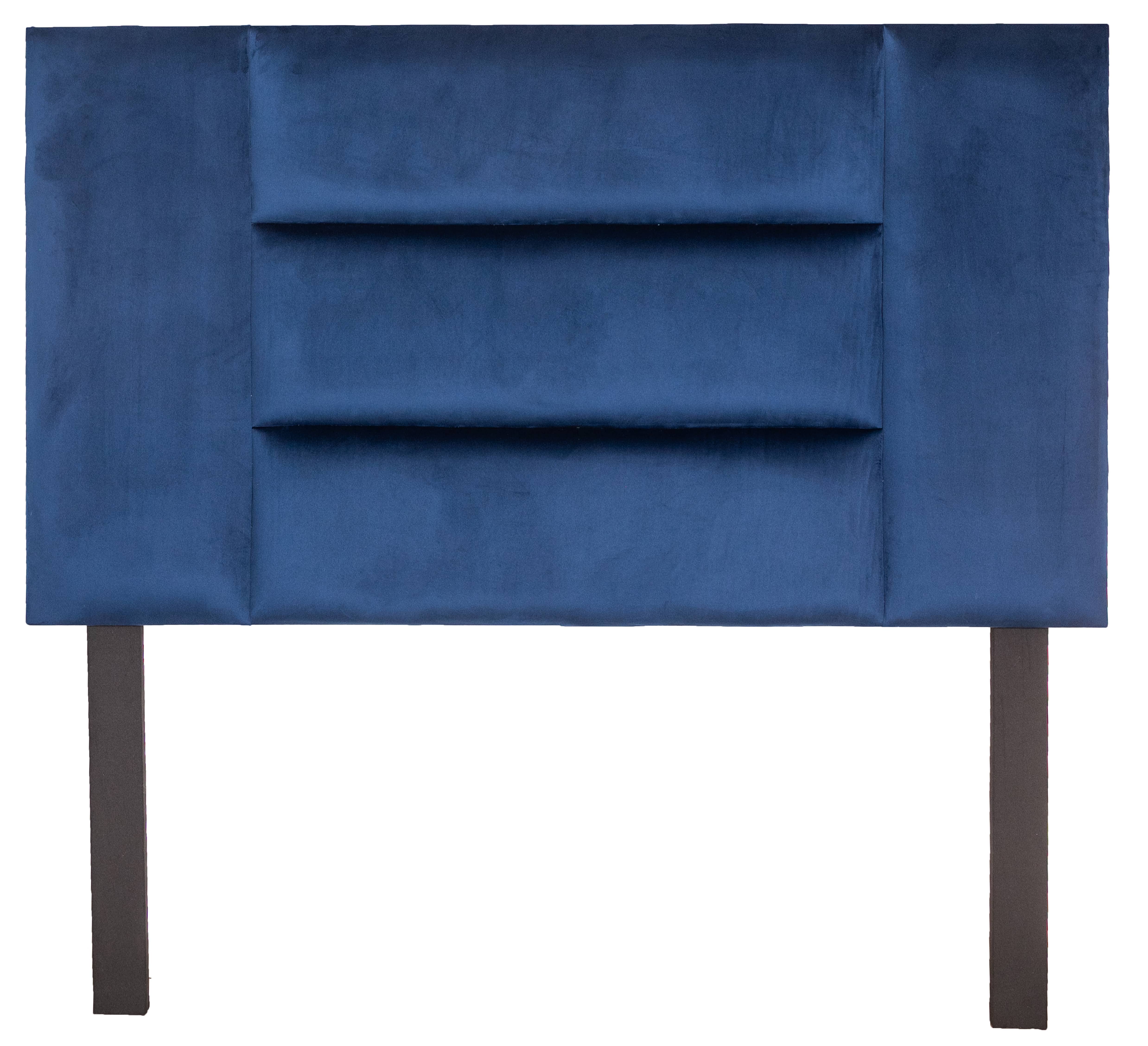Nova Headboard - Blue Velvet - Double