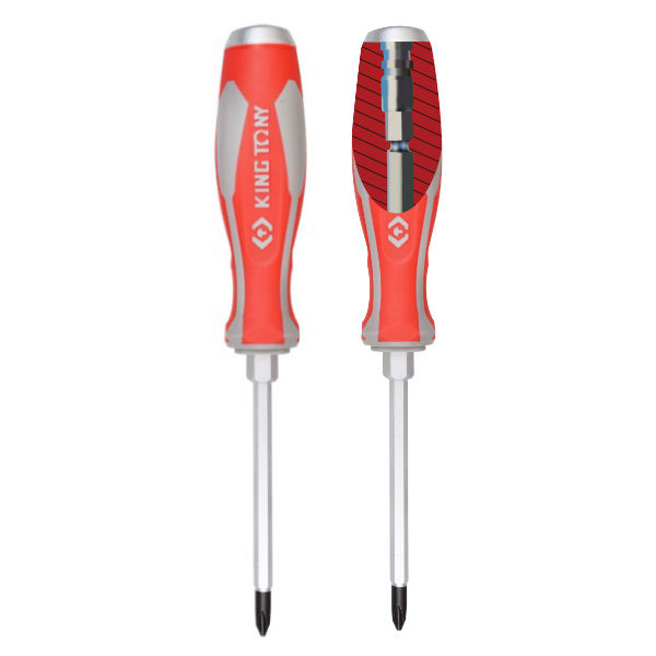 King Tony - Screwdriver Phillips Impact #2 X 100mm - 5 Pack