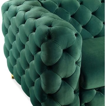 Briaton luxury Chesterfield 4pc sofa cream - Blue