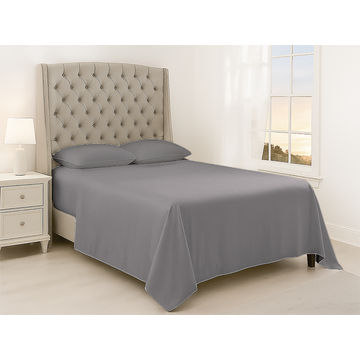 Simply Sleep - Everyday Collection Flat Sheet - 90GSM- Gray Flannel - Single xl (30pc)