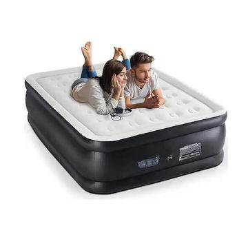 Twin High Raised Flocked Airbed Mattress