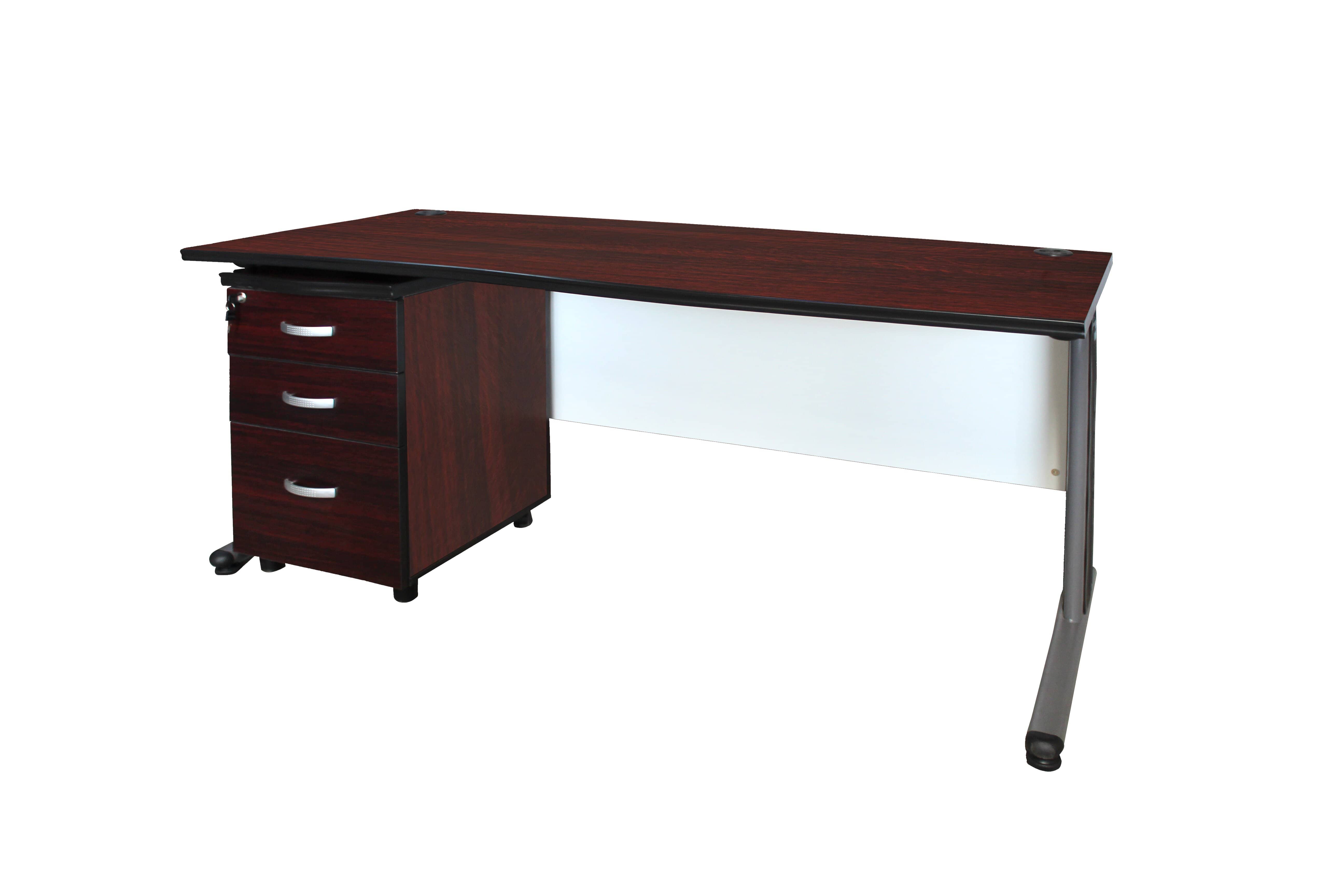 MaqelepoFurn - Cylo Office Desk With Steel Legs