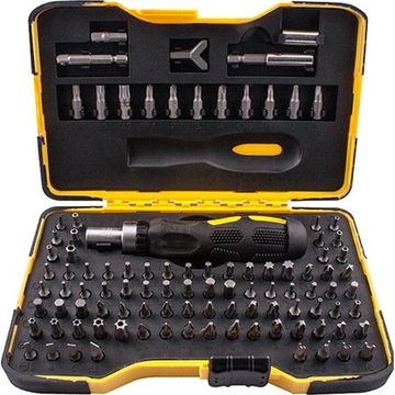 101Pc Screwdriver Insert Bit Set In Storage Case All Bit Types Inclu