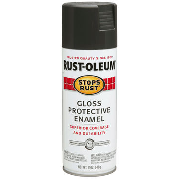 STOPS RUST ENAMEL SPRAY GLOSS CHARCOAL GREY