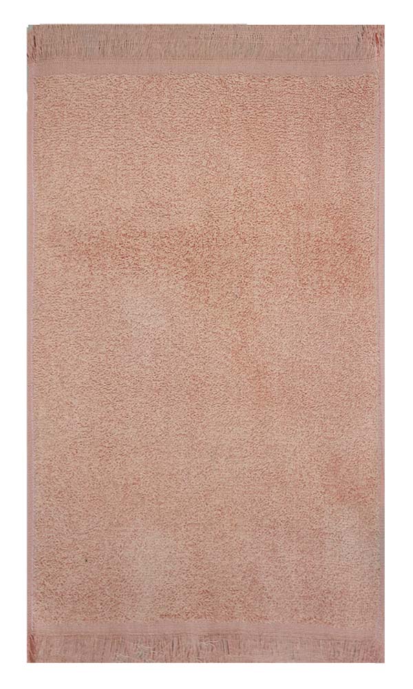 Bunty's Plush 380 GSM Terry Fringe Guest Towel - English Rose(1pc pack)