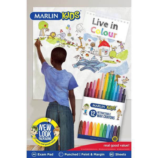 A4 Exam Pad 80-Sheets Punched