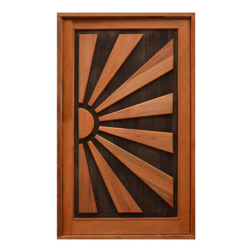 Entry Door Engineered Wood with Hardwood Veneer with Frame (prehung) Kalahari Winster Pivot Right Hand Opening-w1290xh2115mm