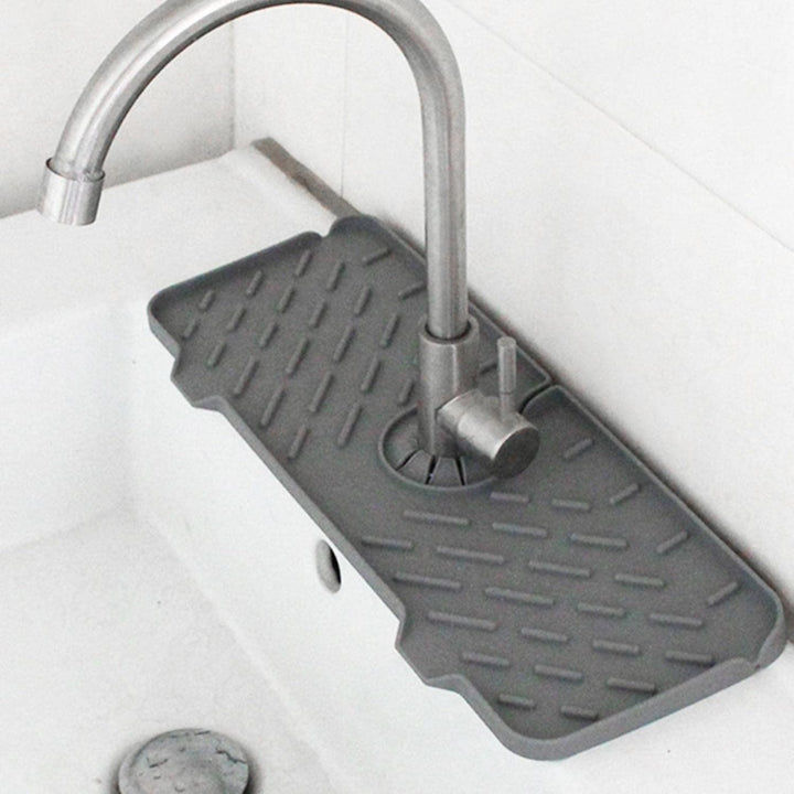 Silicone Faucet Drain Pad - Black - Fine Living