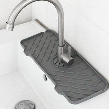 Silicone Faucet Drain Pad - Black - Fine Living