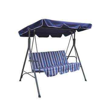 Seagull Chill-Out Garden Swing Blue Stripe Design