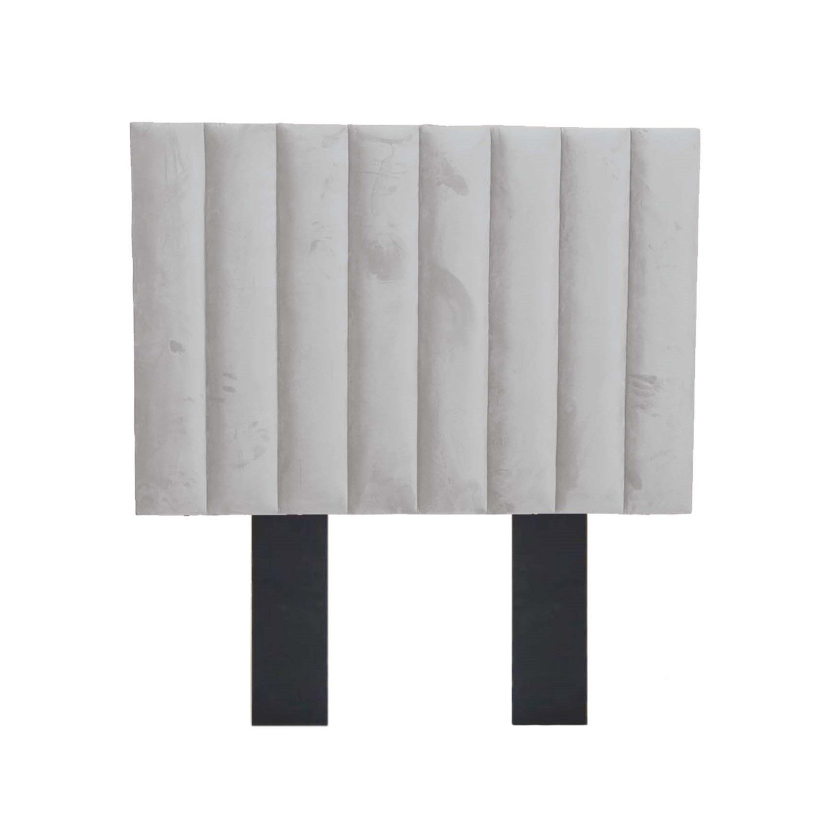 Nu Dekor - Kiara Velvet Headboard - Double - Cream