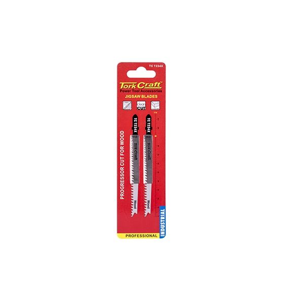 Tork Craft - T-Shank Jigsaw Blade 2.3mm 9Tpi 95mm 2Piece - 2 Pack