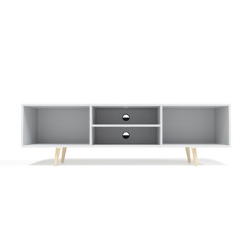 BAM! Budget TV Stand - White
