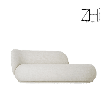 Beige Modern Chaise Lounge