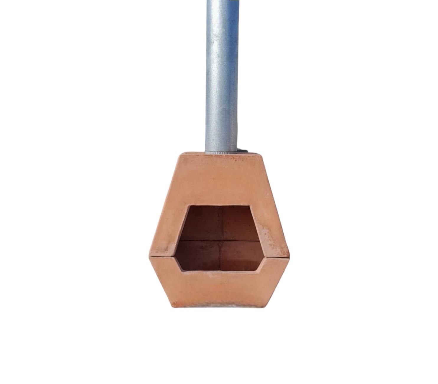 Concrete Fireplace Indoor/Outdoor Terracotta 60x55x30cm