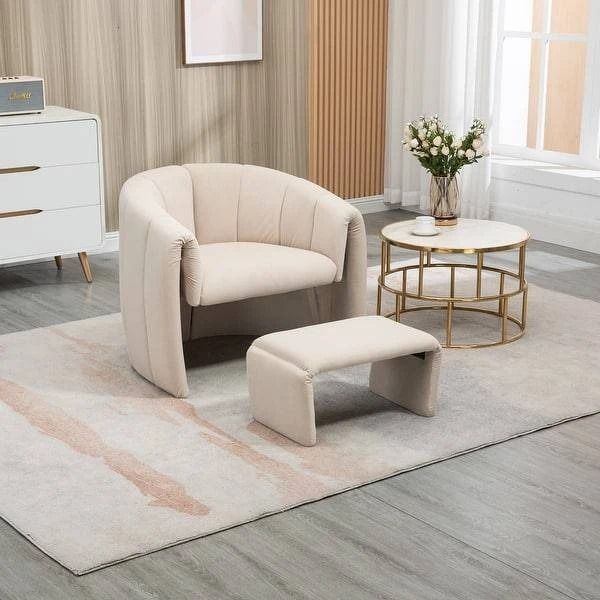 KCW-Accent Chair With Ottoman