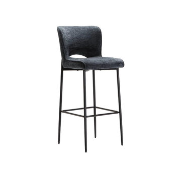 Vividitto -Martini Fabric Barstool - Blue