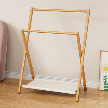 Nordic Wood Clothing Rack - Fine Living