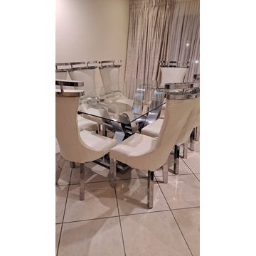 8 Seater Stainless Steel Dining Room Wuite