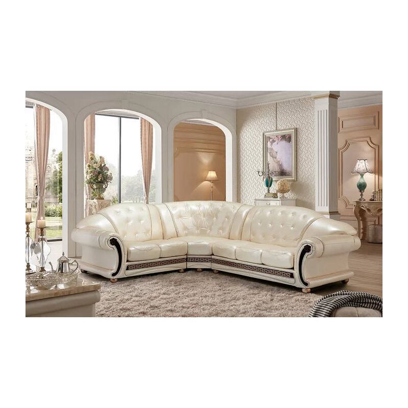 Botha West Genuine Leather Corner Couch